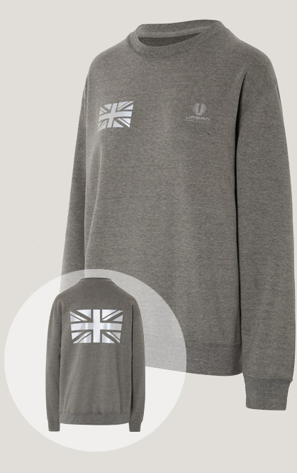 reflective sweatshirt - grey